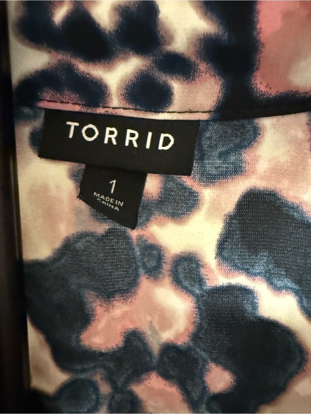 Torrid Pink and Navy Leopard-Print Dress - Picture 4 of 12
